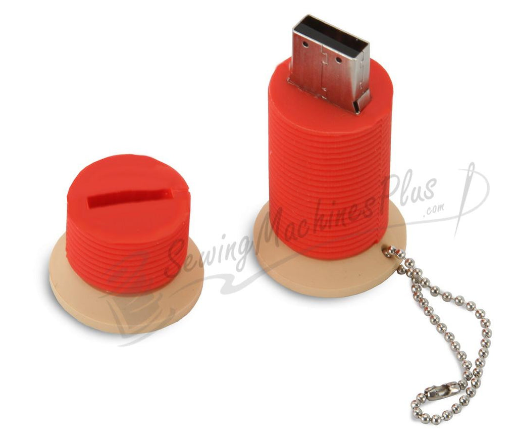 2.0 GB USB Flash Drive - Thread Spool Key Chain