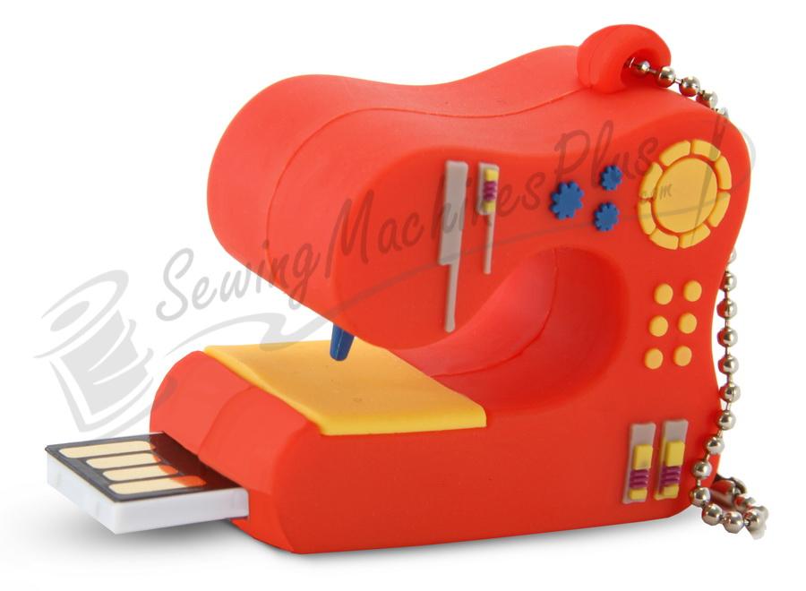 2.0 GB USB Flash Drive - Sewing Machine Key Chain
