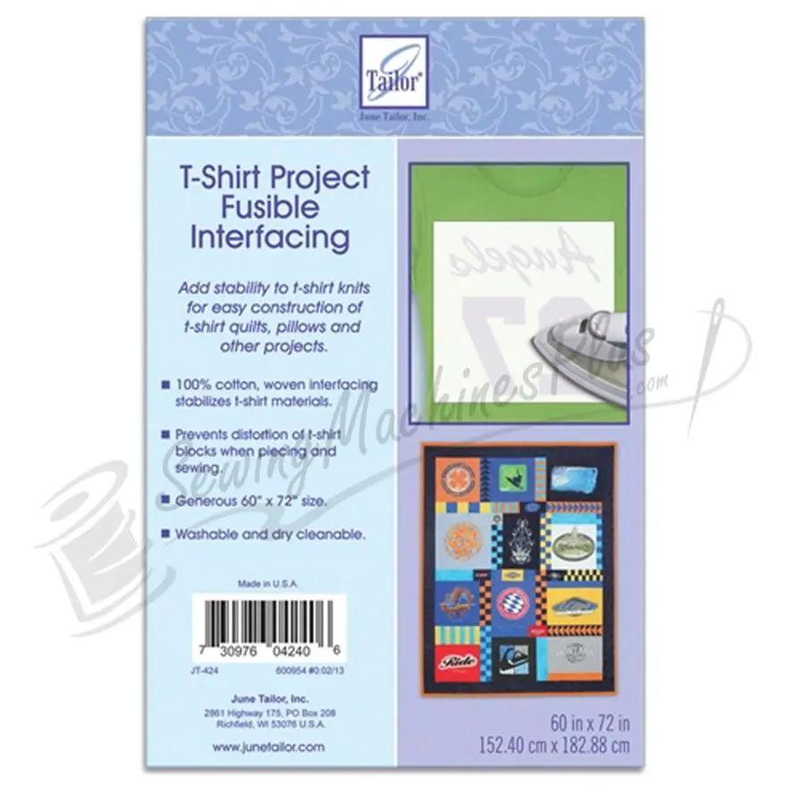 June Tailor T-Shirt Fusible Interfacing JT424, 100% cotton woven stabilizer.