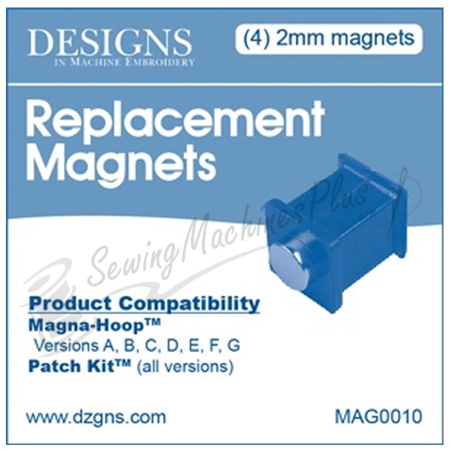 Replacement Magnets - Magna - Hoop Patch Kit for Versions A, B, C, D, E, F, G - Sewingmachinesplus.com
