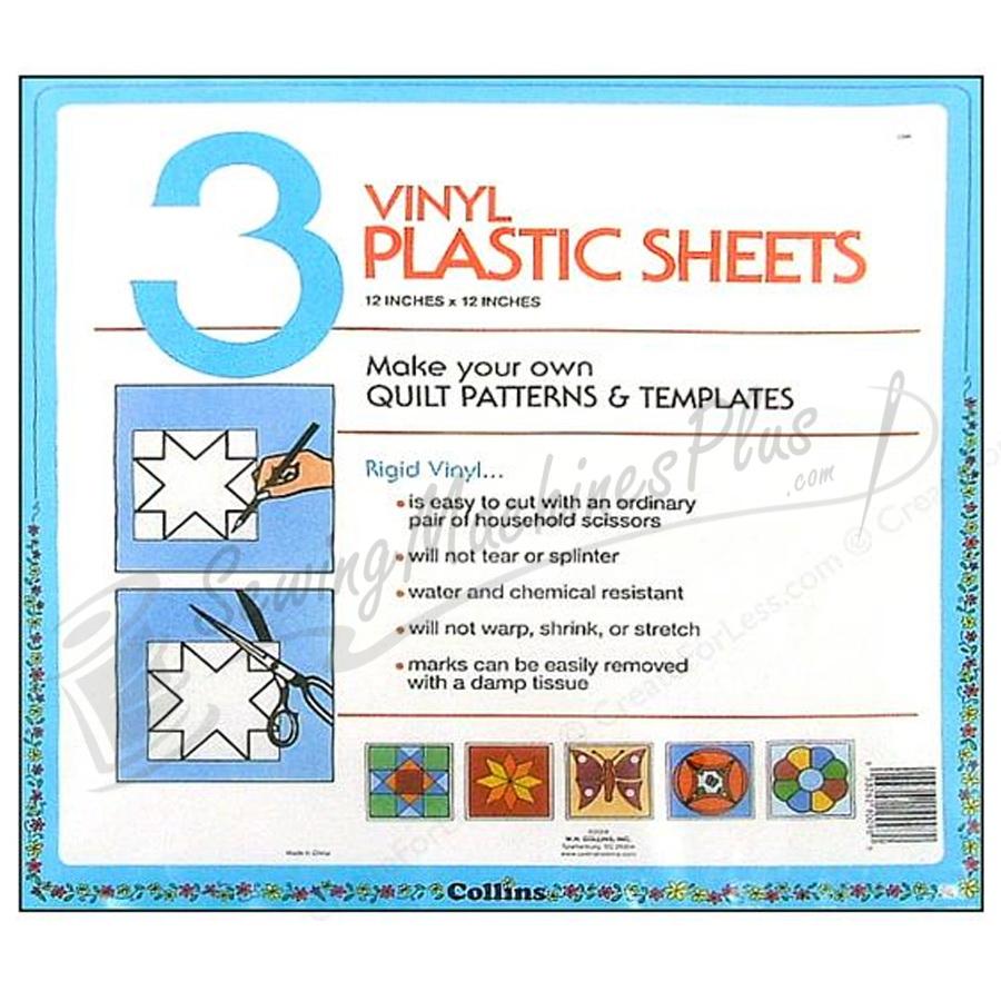 Collins 3 Vinyl Plastic Sheets 12in