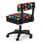 Arrow Height Adjustable Hydraulic Sewing Chair H8013 (Button Fabric)