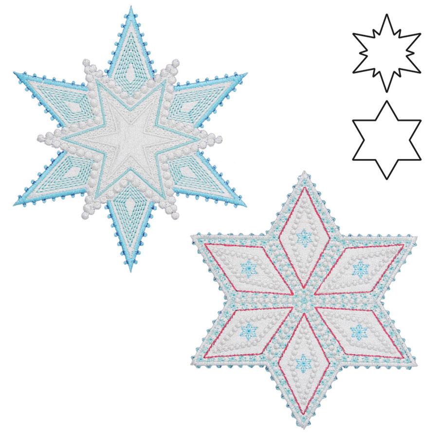 AccuQuilt GO! Sparkle Snowflakes by Sarah Vedeler - 55093 - Sewingmachinesplus.com