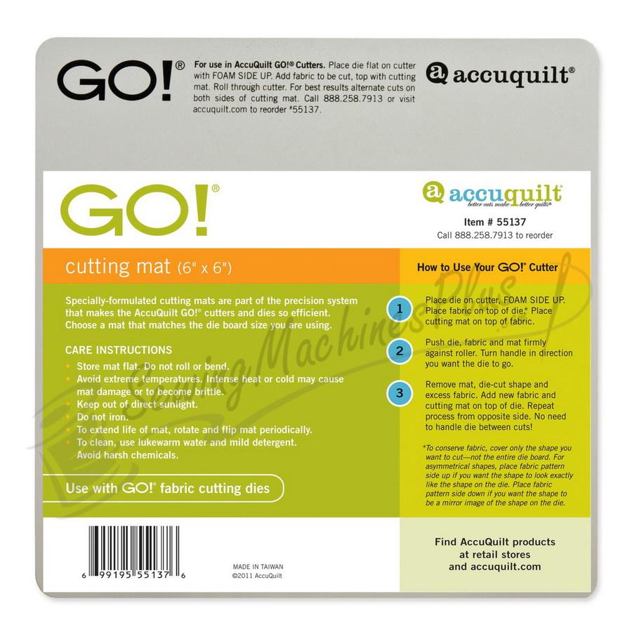 Accuquilt Cutting Mat-6"x6" 55137
