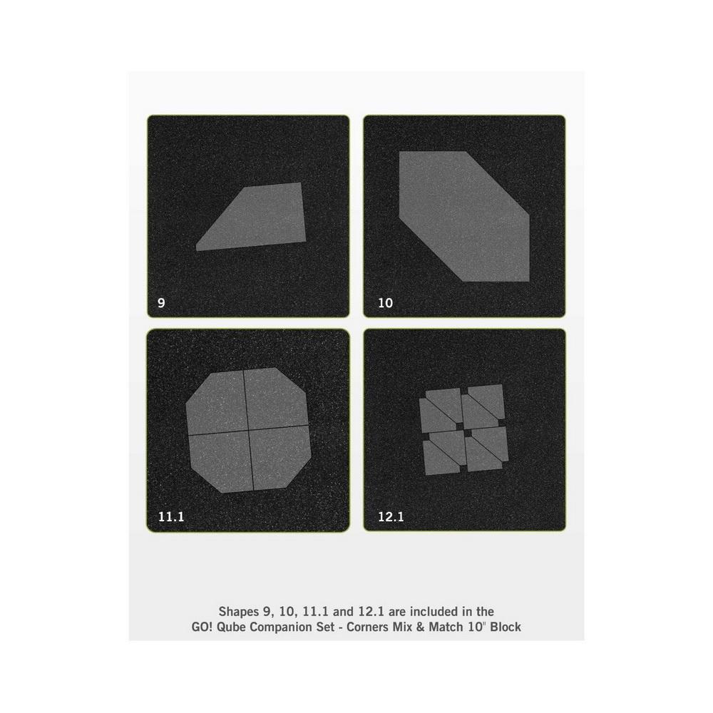 GO! Qube 10in Companion Set - Corners - Sewingmachinesplus.com
