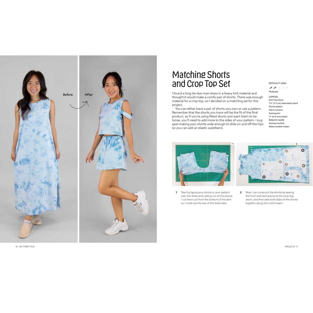 DIY Thrift Flip Book by April Yang, Sewing Techniques for Transforming Old Clothes into Fun, Wearable Fashions - Sewingmachinesplus.com