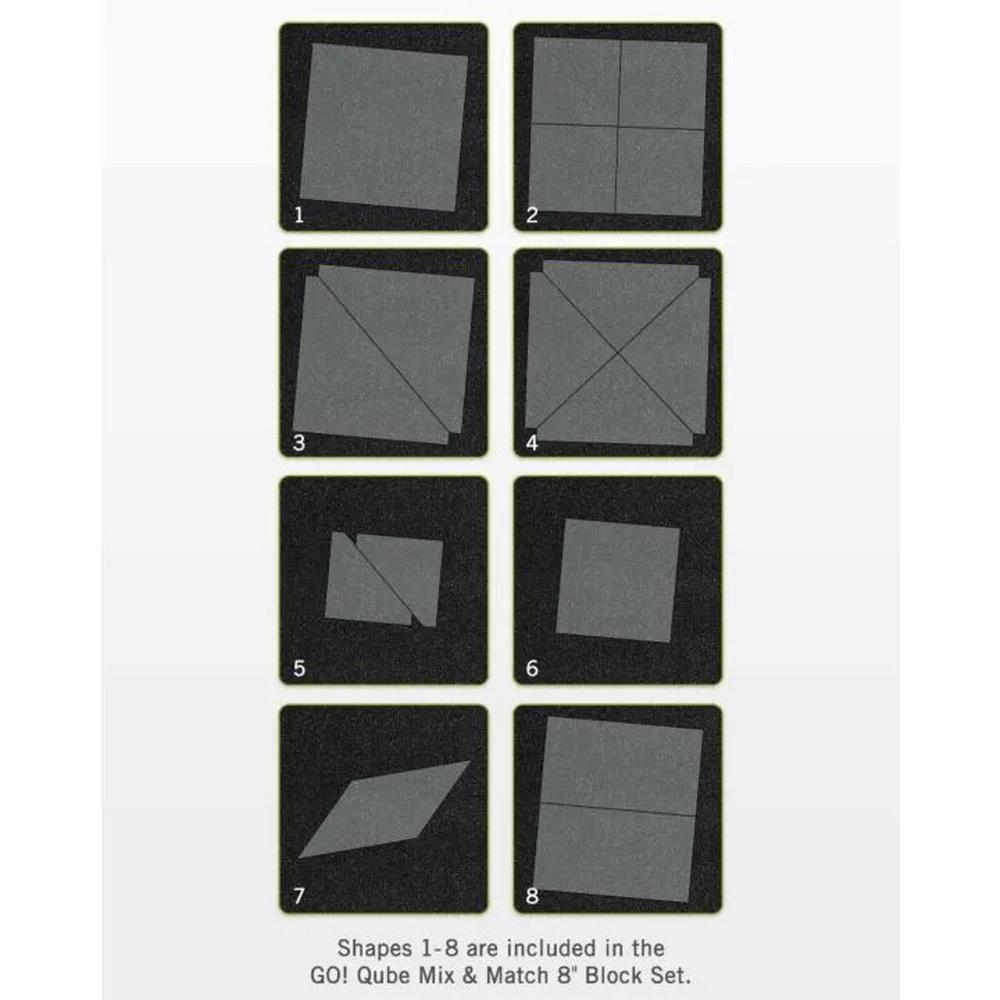 GO! Qube Mix & Match 8in Block - Sewingmachinesplus.com