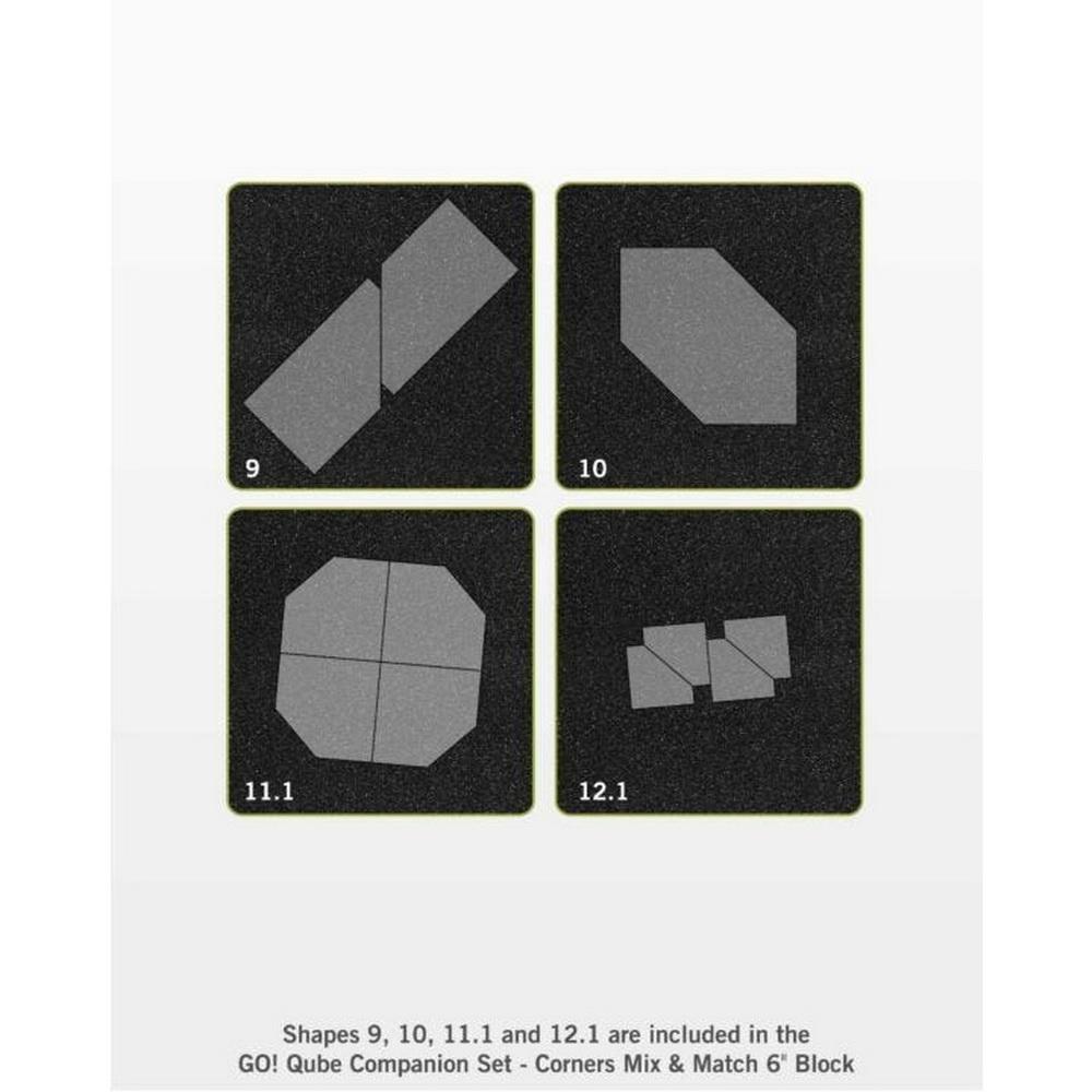 GO! Qube 6" Companion Set - Corners - Sewingmachinesplus.com