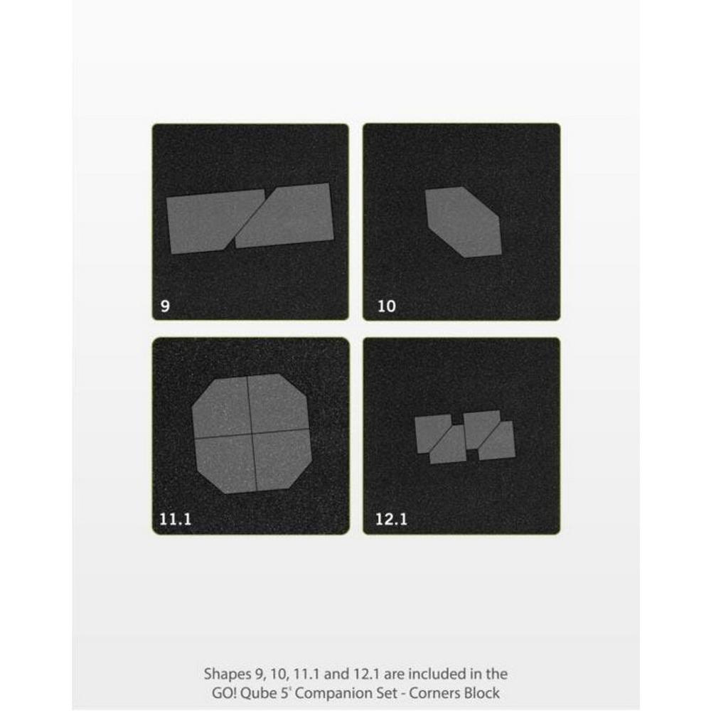 Accuquilt GO! Qube 5in Companion Set - Corners - Sewingmachinesplus.com