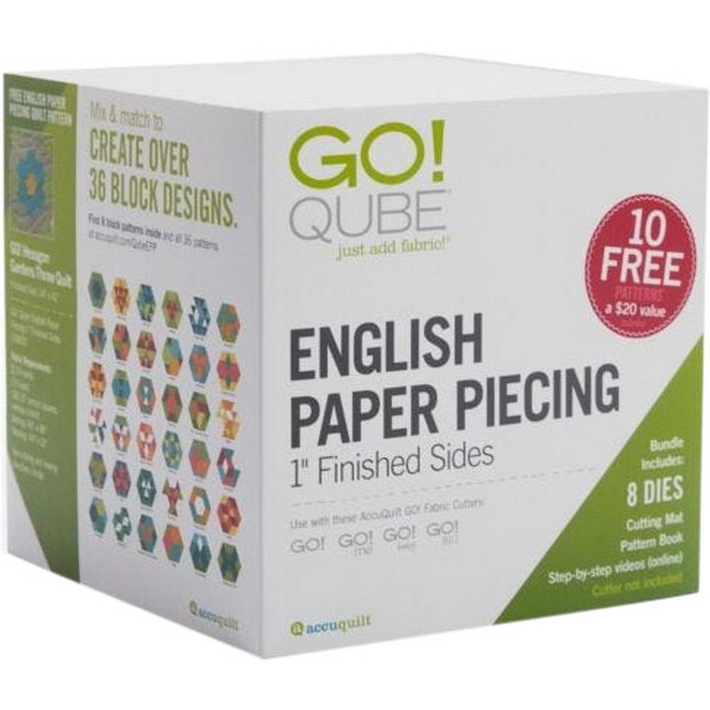 GO! Qube English Paper Piecing - 1in Finished Sides - Sewingmachinesplus.com