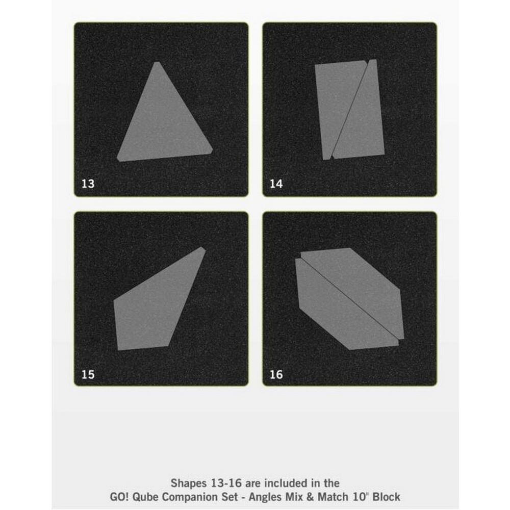 GO! Qube 10in Companion Set - Angles - Sewingmachinesplus.com