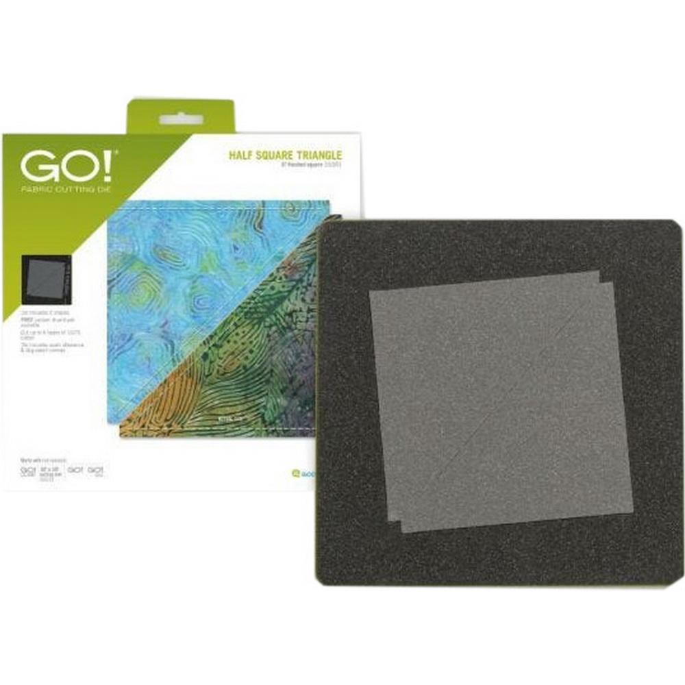 GO! Half Square Triangle - 6in Finished Square Geometric Die - Sewingmachinesplus.com