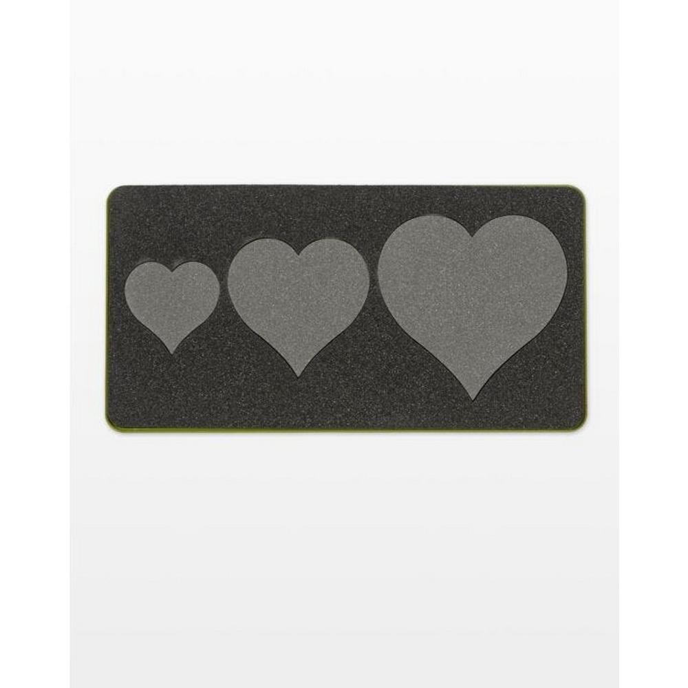 AccuQuilt Go! Geometric Die - Heart 2 Inch, 3 Inch, 4 Inch (55029)