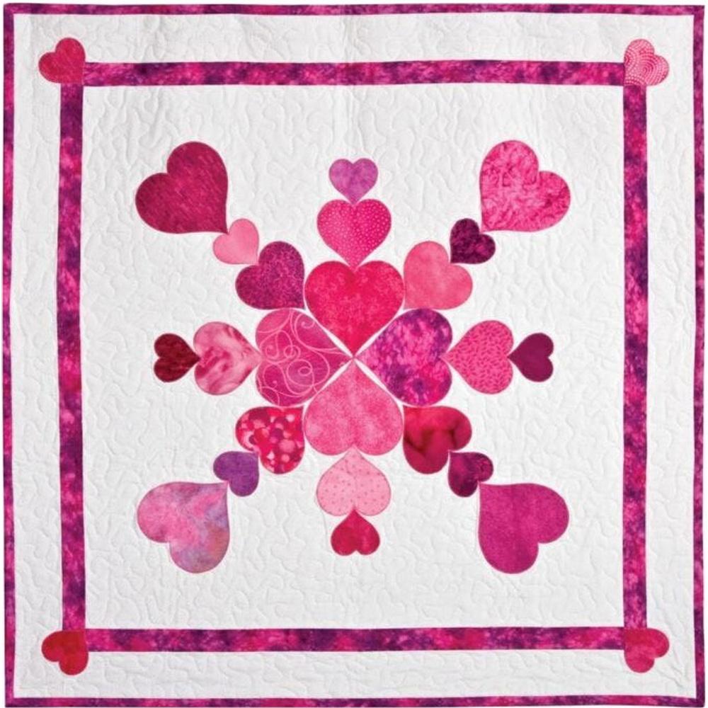 AccuQuilt Go! Geometric Die - Heart 2 Inch, 3 Inch, 4 Inch (55029)