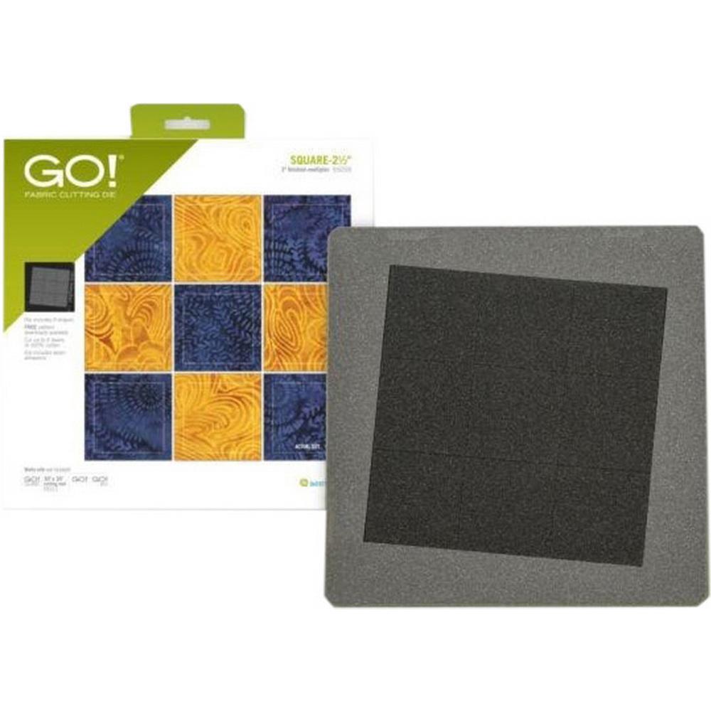GO! Square - 2 1/2in (2in Finished) (Multiples) Geometric Die - Sewingmachinesplus.com