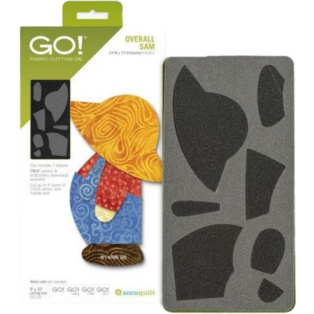 Accuquilt GO! Overall Sam Applique Die - Sewingmachinesplus.com