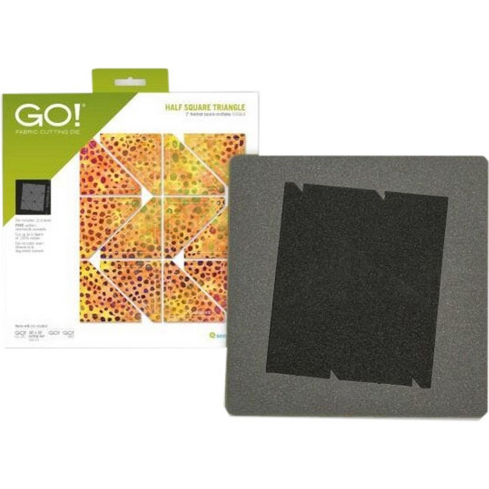 GO! Half Square Triangle - 2in Finished Square Multiples Geometric Die - Sewingmachinesplus.com