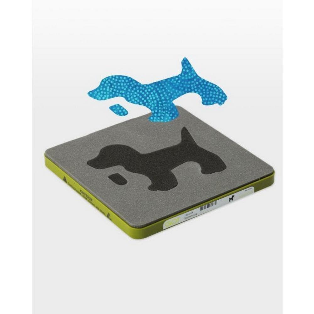 Accuquilt GO! Gingham Dog Applique Die - Sewingmachinesplus.com