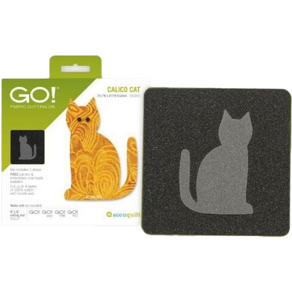 GO! Calico Cat Applique Die - Sewingmachinesplus.com