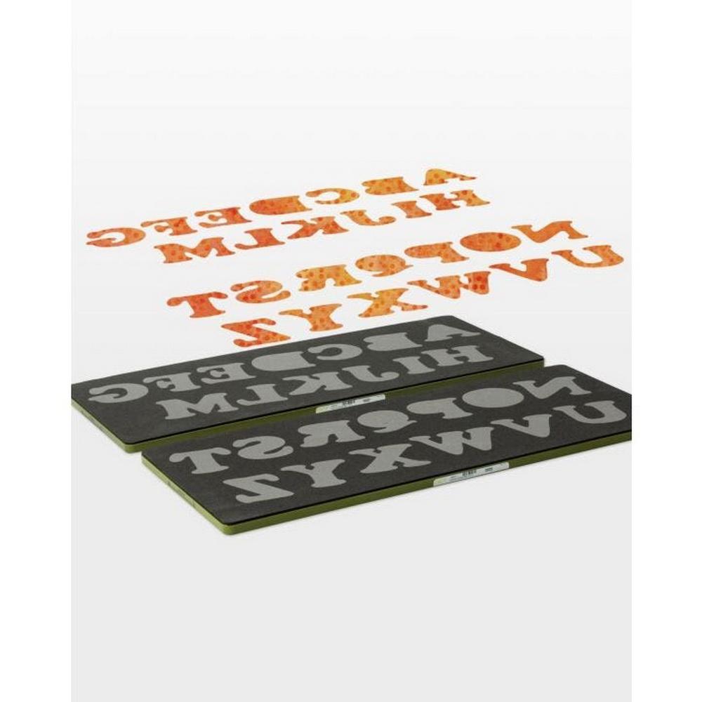 GO! Carefree Alphabet Uppercase Set (2 - Die Set) Applique Die - Sewingmachinesplus.com