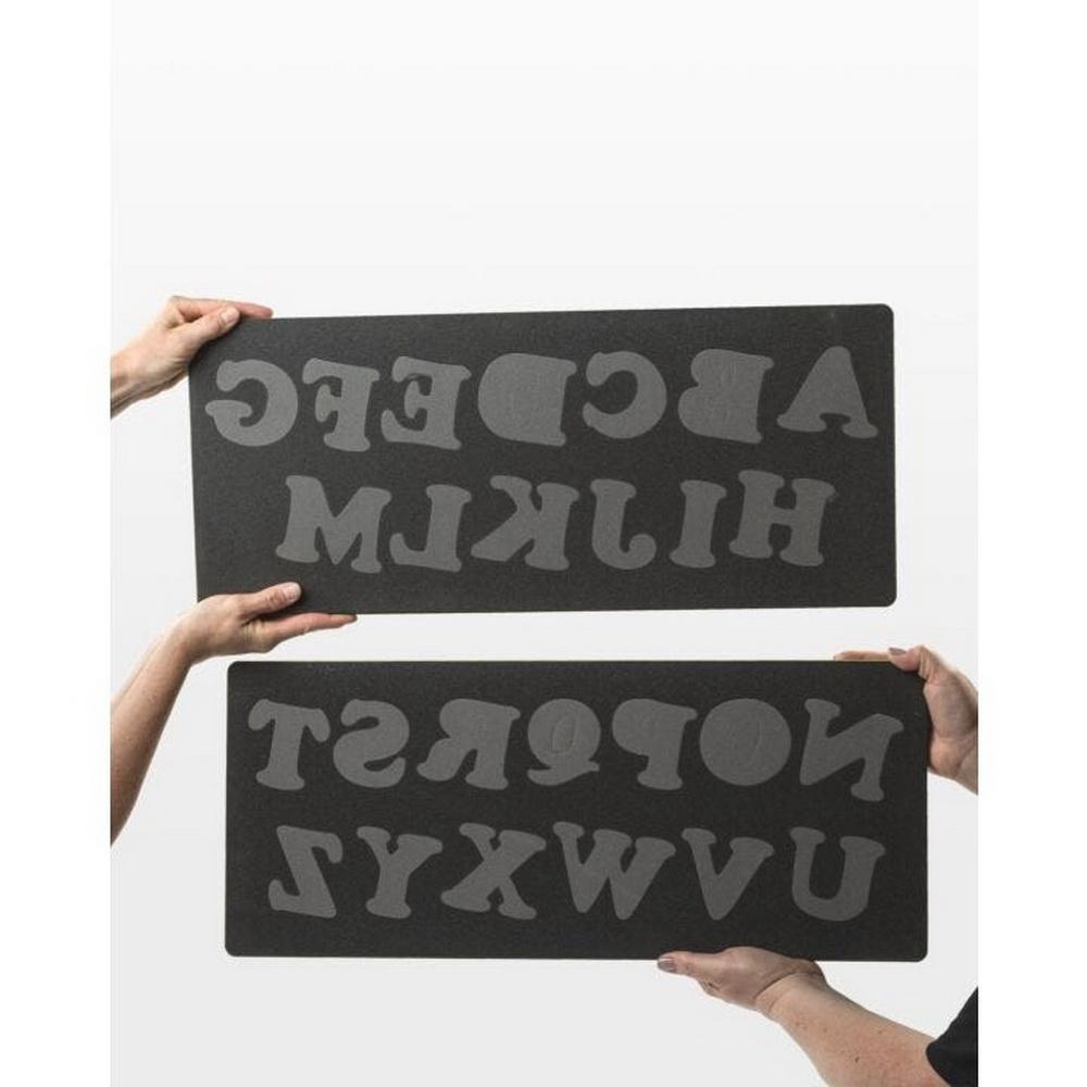 GO! Carefree Alphabet Uppercase Set (2 - Die Set) Applique Die - Sewingmachinesplus.com