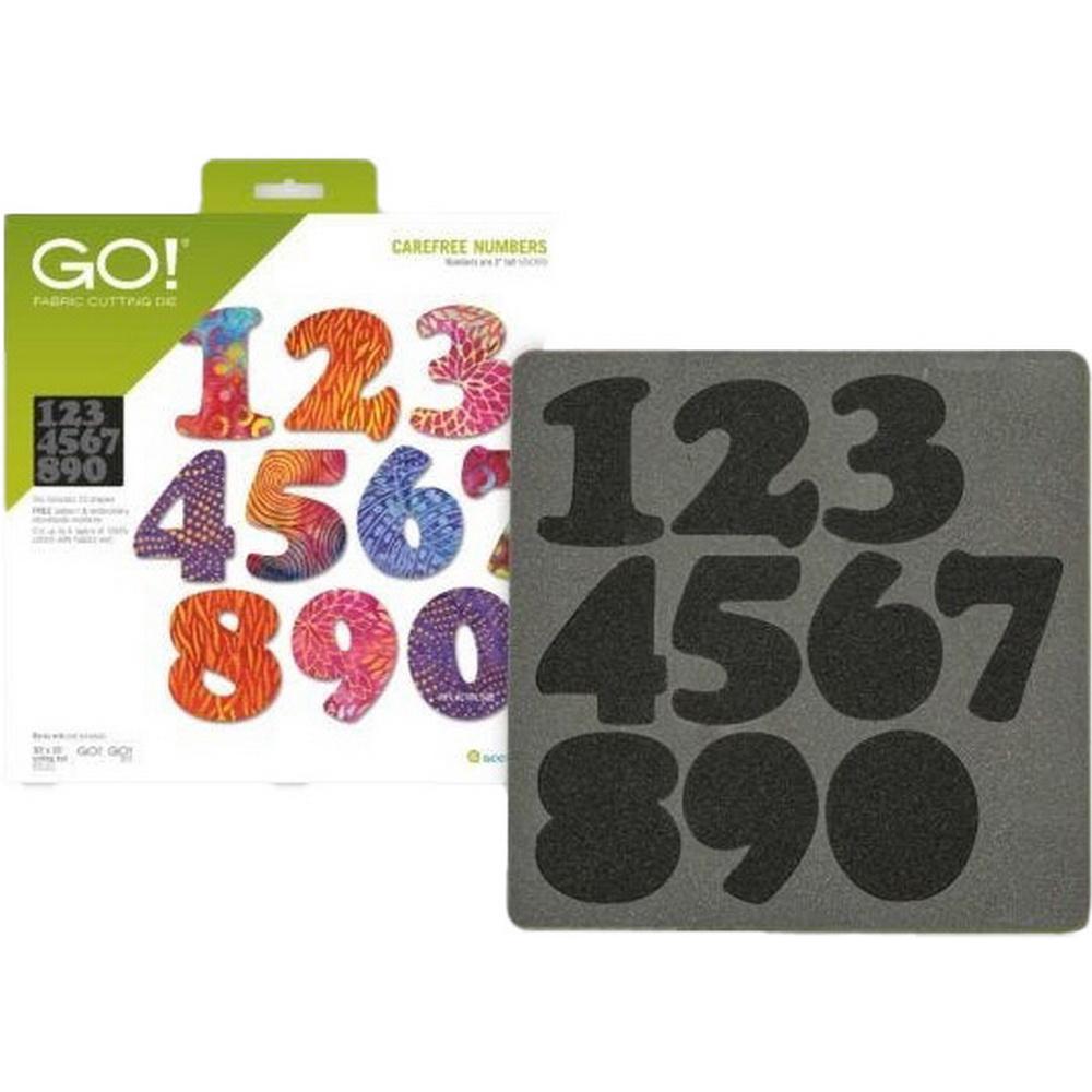 GO! Carefree Numbers Applique Die - Sewingmachinesplus.com
