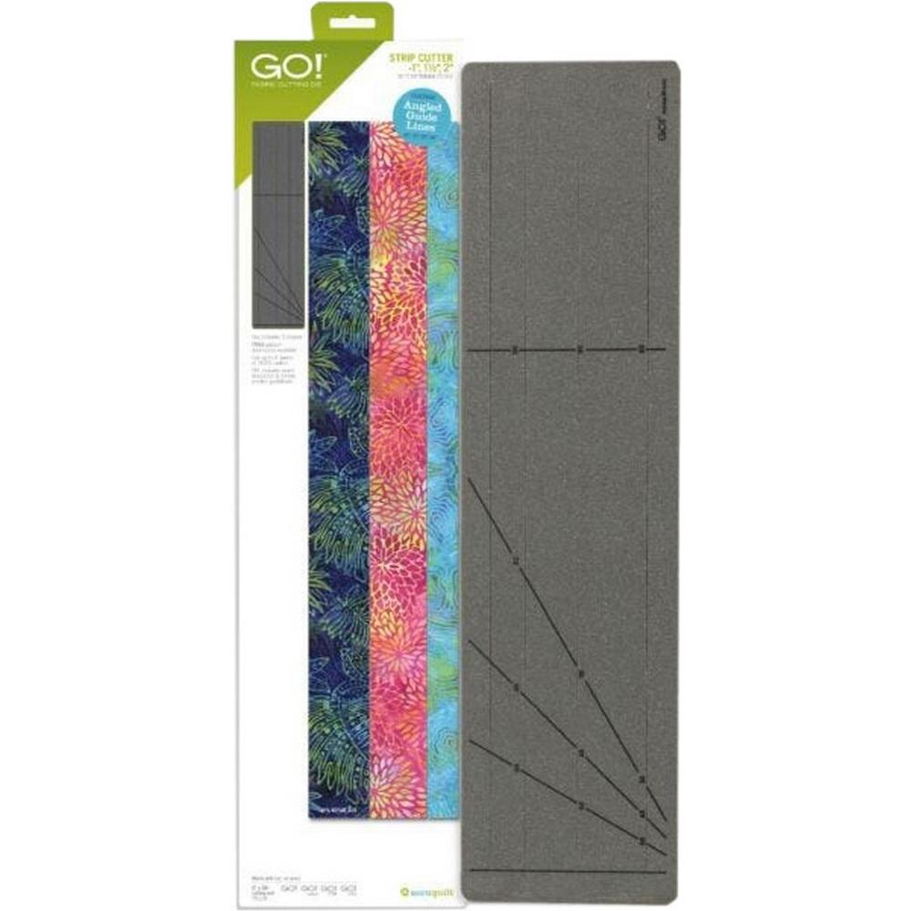 Accuquilt GO! Strip Cutter - 1in, 1 1/2in, 2in (1/2in, 1in, 1 1/2in Finished) 3 Strips - Sewingmachinesplus.com