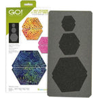 GO! Half Hexagon - 1in, 1 1/2in, 2 1/2in Sides (3/4in, 1 1/4in, 2 1/4in Finished) Geometric Die - Sewingmachinesplus.com