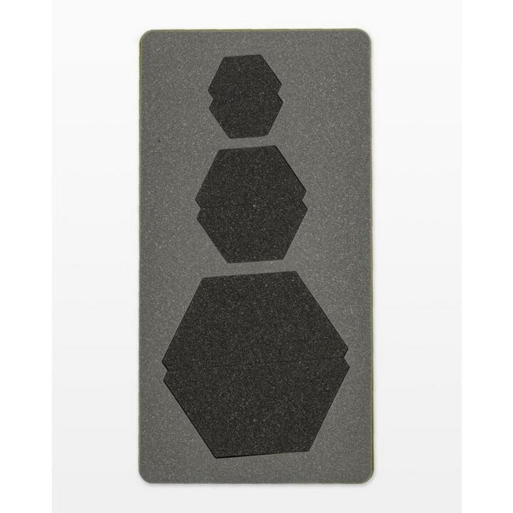 GO! Half Hexagon - 1in, 1 1/2in, 2 1/2in Sides (3/4in, 1 1/4in, 2 1/4in Finished) Geometric Die - Sewingmachinesplus.com