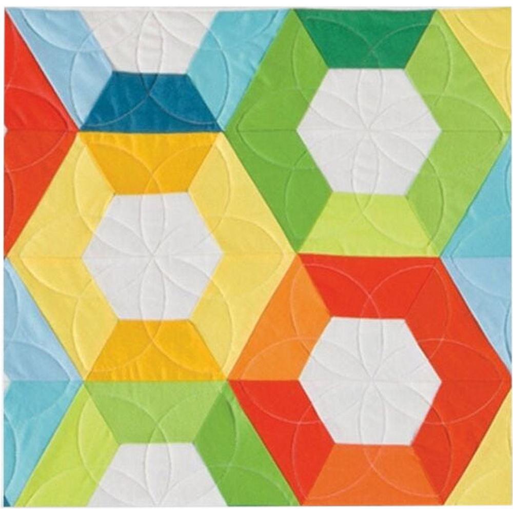 GO! Half Hexagon - 1in, 1 1/2in, 2 1/2in Sides (3/4in, 1 1/4in, 2 1/4in Finished) Geometric Die - Sewingmachinesplus.com