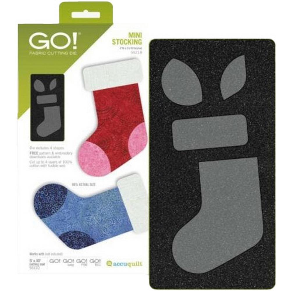 Accuquilt GO! Mini Stocking Applique Die - Sewingmachinesplus.com