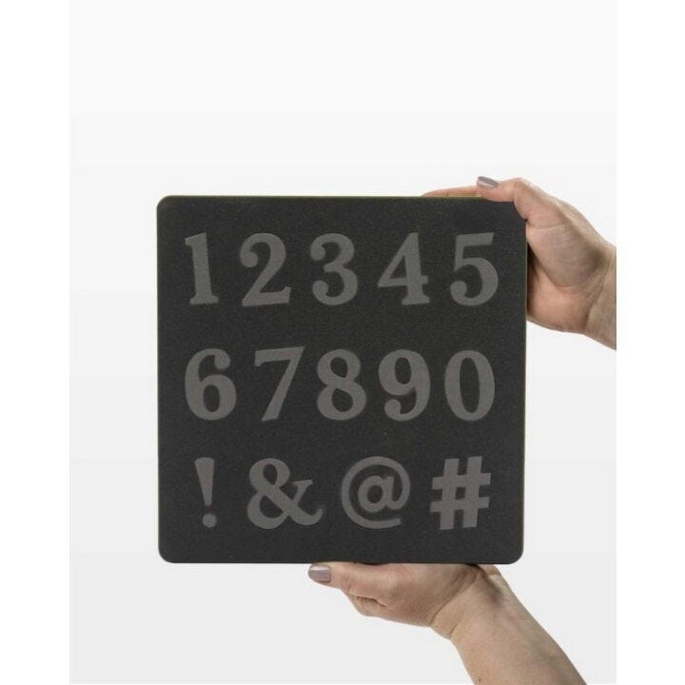 GO! Classic 2in Numbers & Symbols Applique Die - Sewingmachinesplus.com