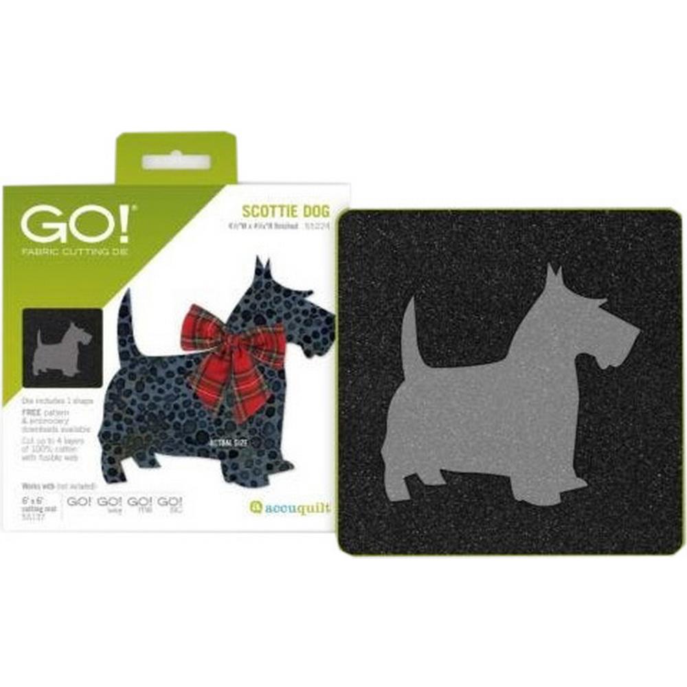 Accuquilt GO! Scottie Dog Applique Die - Sewingmachinesplus.com