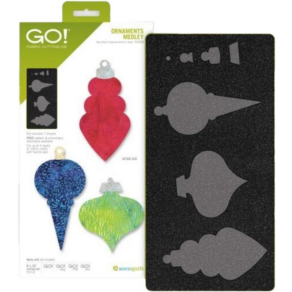Accuquilt GO! Ornaments Medley Applique Die - Sewingmachinesplus.com