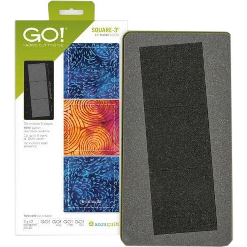 GO! Square - 3in (2 1/2in Finished) Geometric Die - Sewingmachinesplus.com