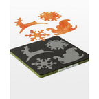 Accuquilt GO! Sleigh & Snowflakes Applique Die - Sewingmachinesplus.com