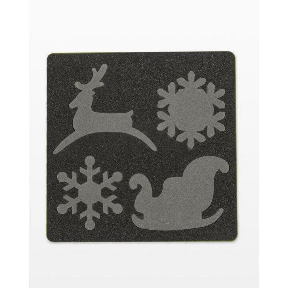 Accuquilt GO! Sleigh & Snowflakes Applique Die - Sewingmachinesplus.com