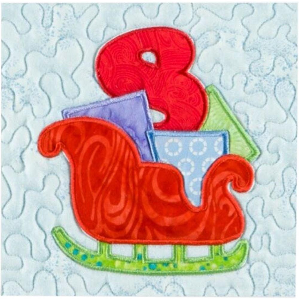 Accuquilt GO! Sleigh & Snowflakes Applique Die - Sewingmachinesplus.com