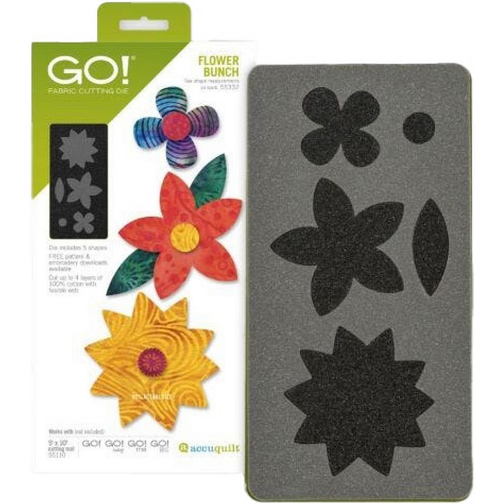 Accuquilt GO! Flower Bunch Applique Die - Sewingmachinesplus.com