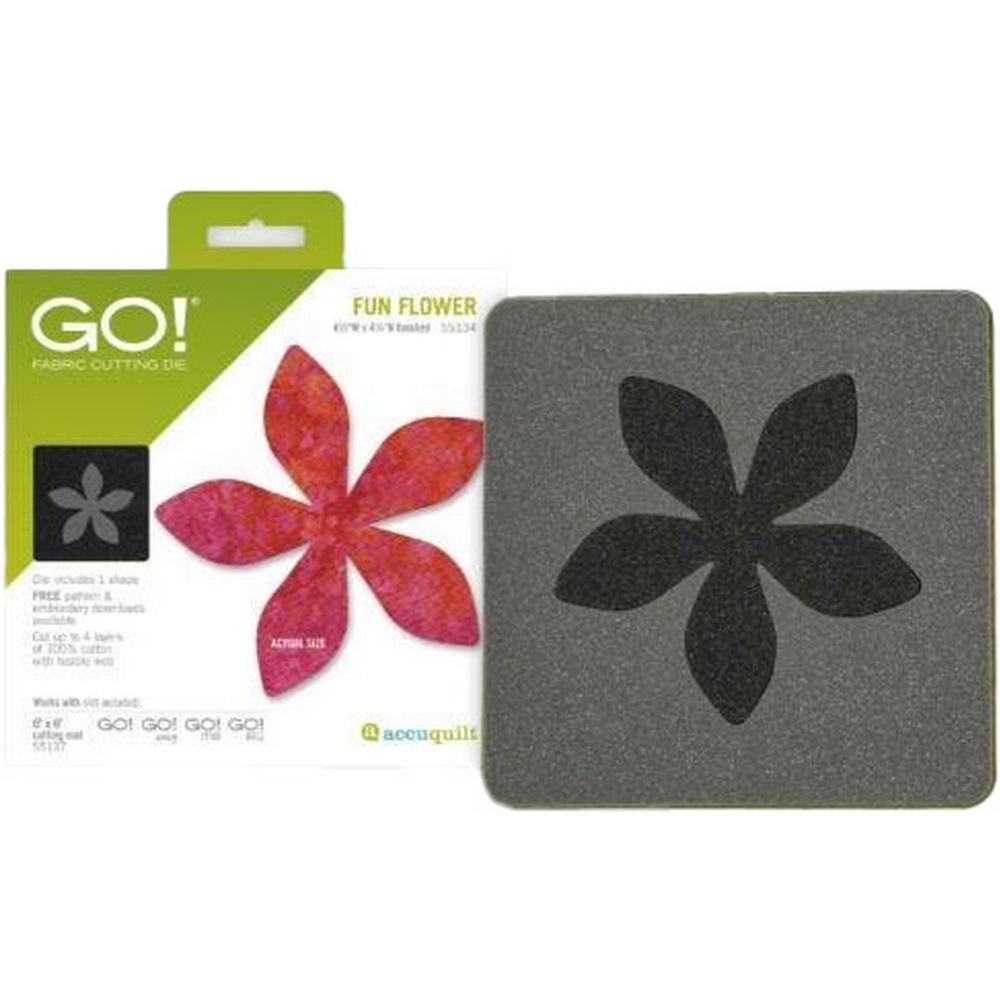Accuquilt GO! Fun Flower Applique Die - Sewingmachinesplus.com