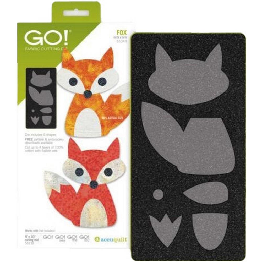 Accuquilt GO! Fox Applique Die - Sewingmachinesplus.com