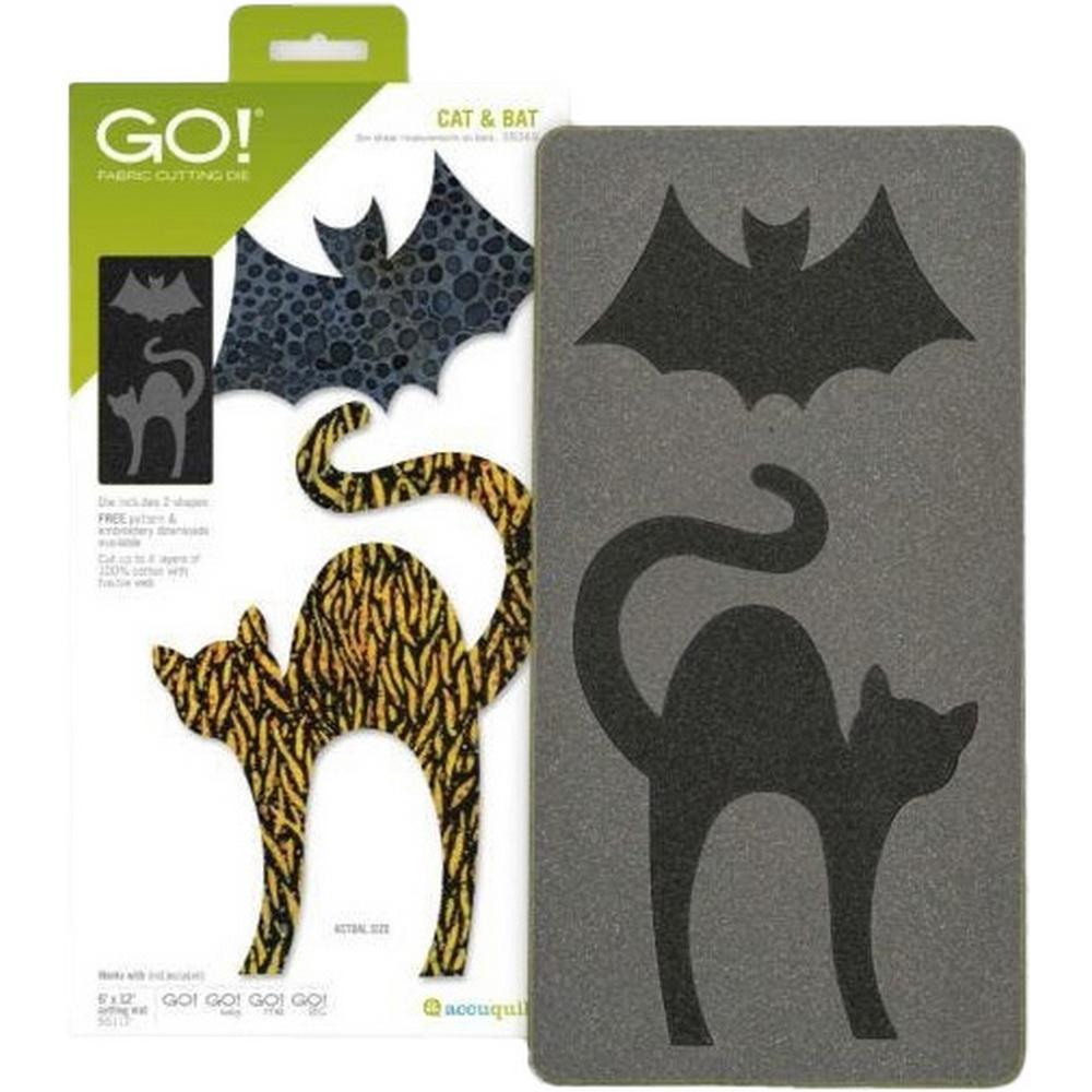GO! Cat & Bat Applique Die - Sewingmachinesplus.com