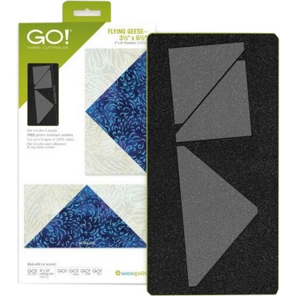 GO! Flying Geese - 3 1/2in x 6 1/2in (3in x 6in Finished) Geometric Die - Sewingmachinesplus.com