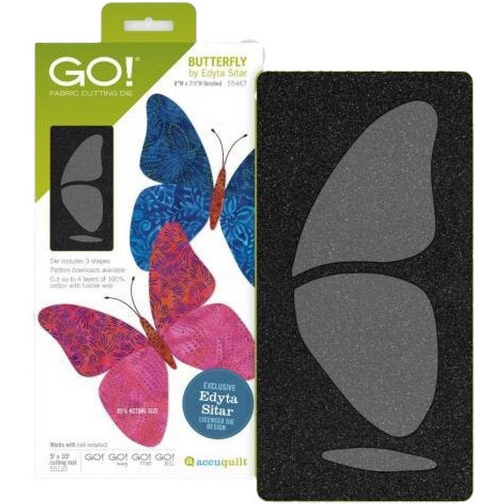 GO! Butterfly by Edyta Sitar Applique Die - Sewingmachinesplus.com
