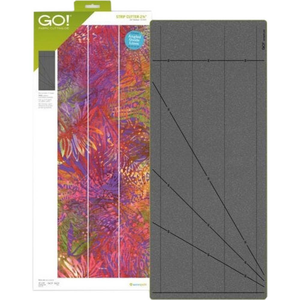 Accuquilt GO! Strip Cutter - 2 - 3/4in (2 - 1/4in Finished) 3 Strips - Sewingmachinesplus.com
