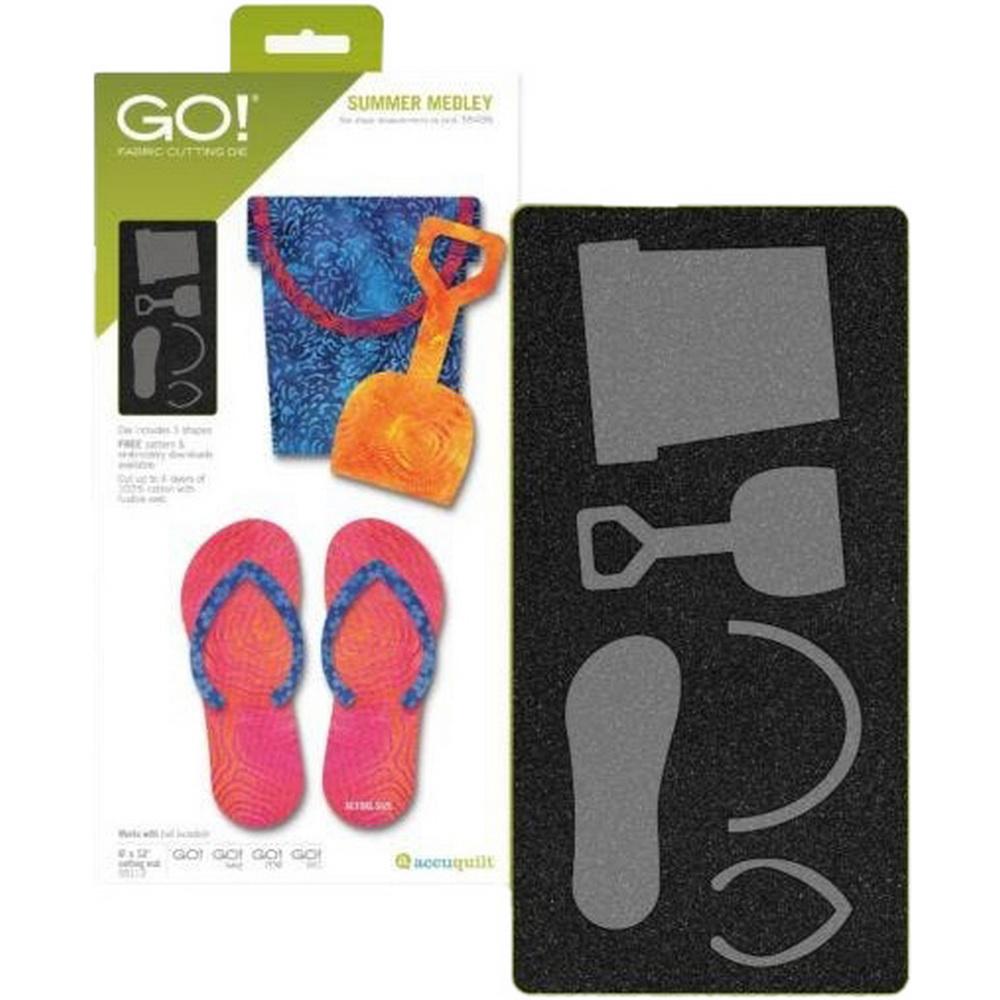 Accuquilt GO! Summer Medley Applique Die - Sewingmachinesplus.com