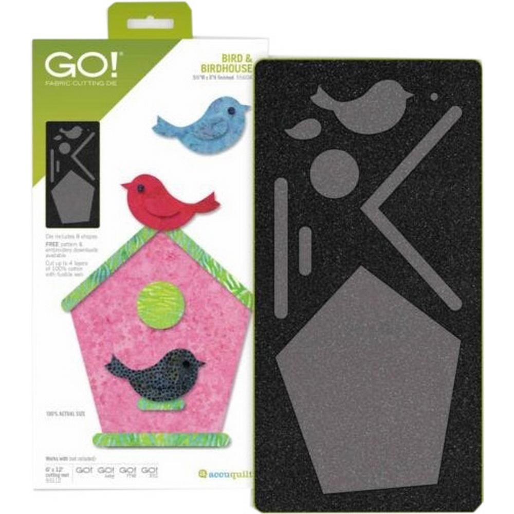 GO! Bird and Birdhouse Applique Die - Sewingmachinesplus.com