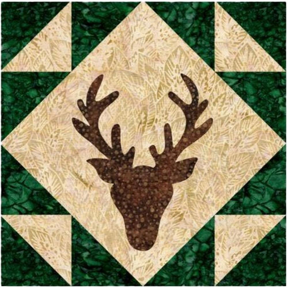 Accuquilt GO! Deer Head Applique Die - Sewingmachinesplus.com