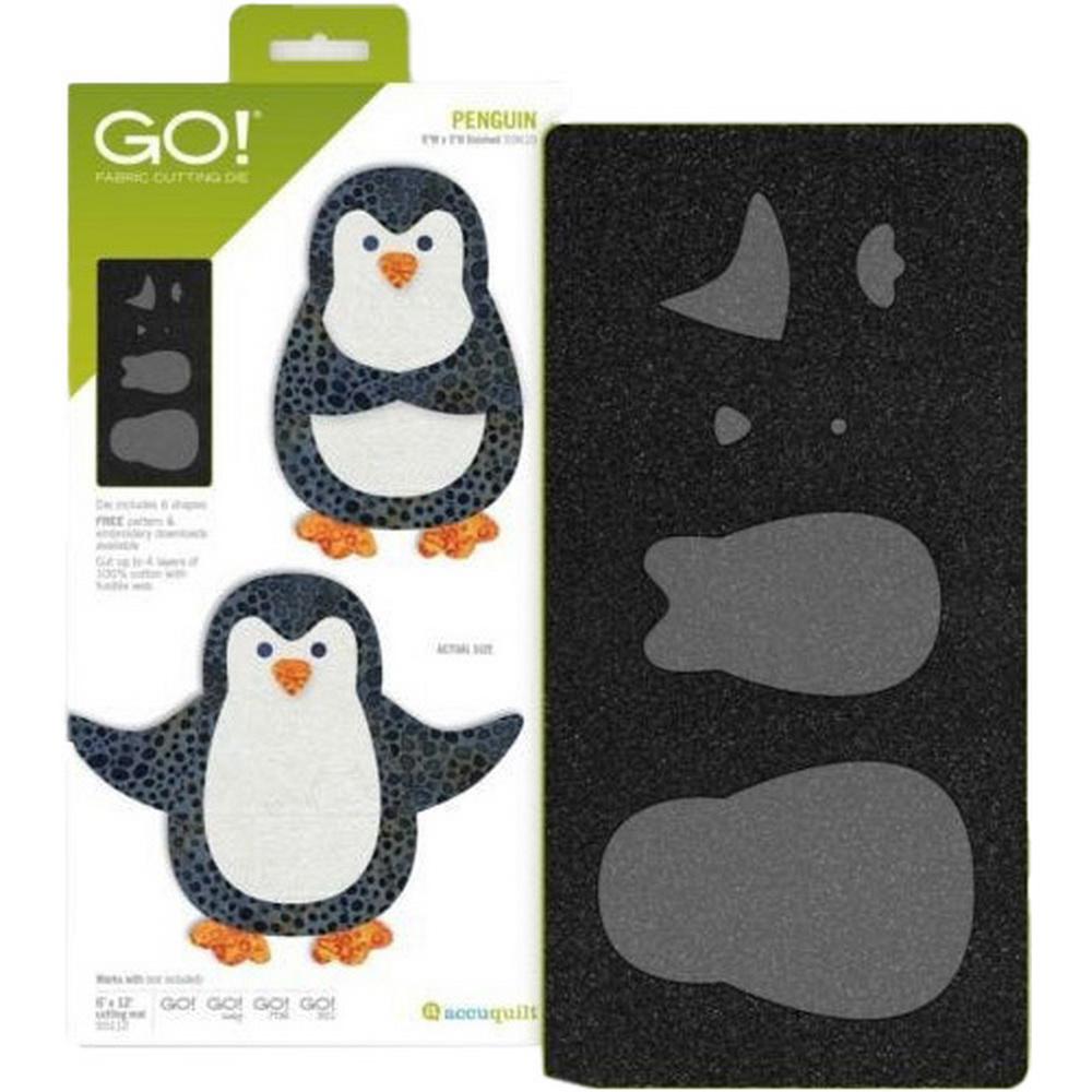 Accuquilt GO! Penguin Applique Die - Sewingmachinesplus.com