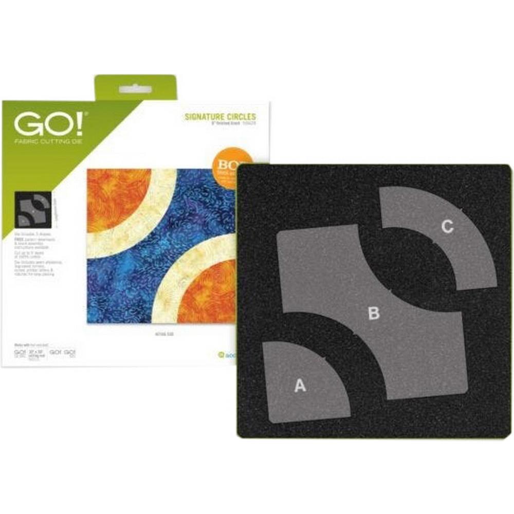 GO! Signature Circles - 6in Finished BOB Die - Sewingmachinesplus.com